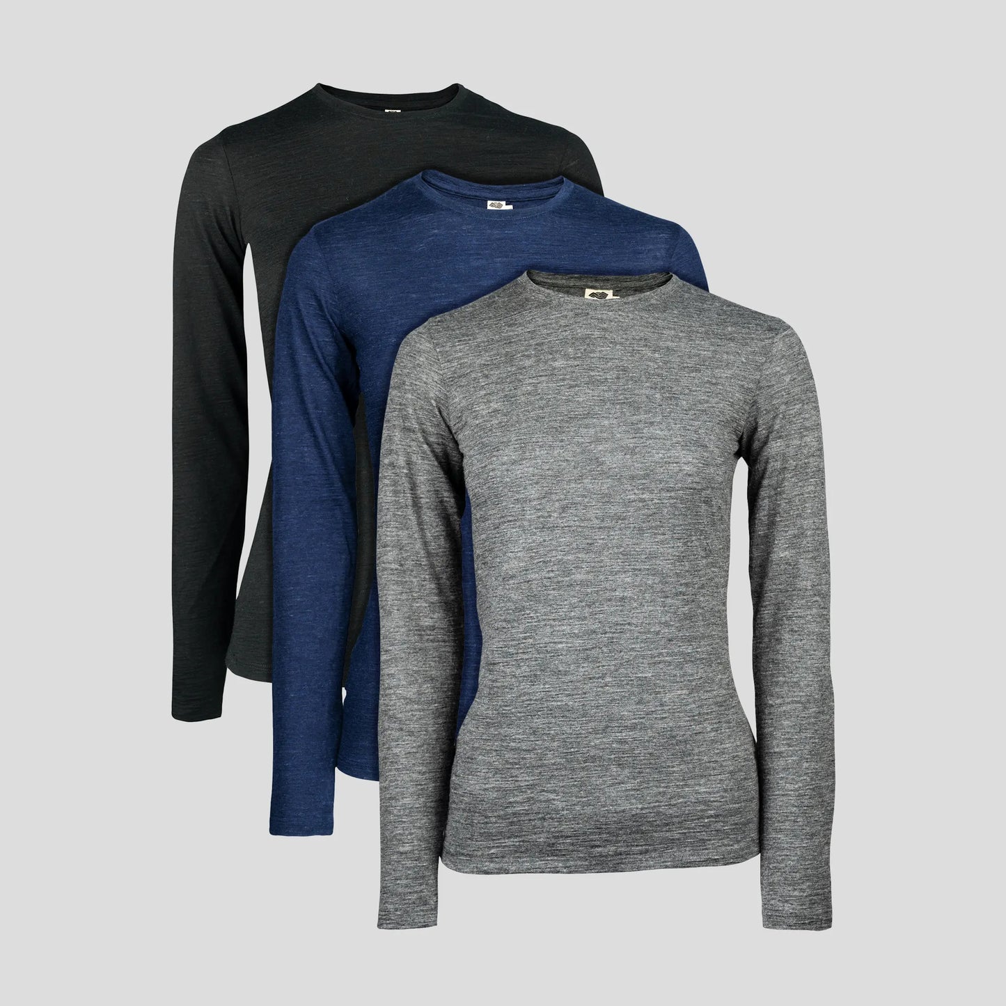 3 Pack - Women's Alpaca Wool Long Sleeve Base Layer cover