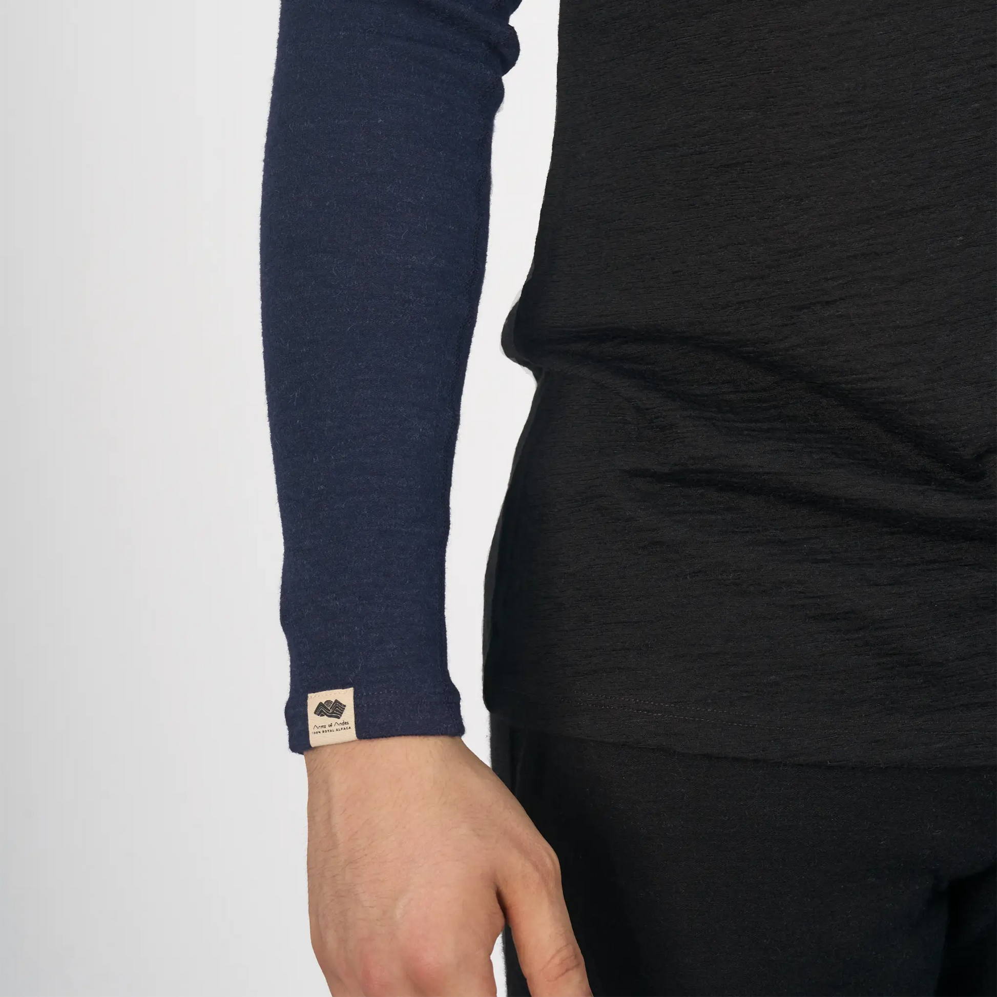 mens moisture wicking sleeve midweight color natural blue