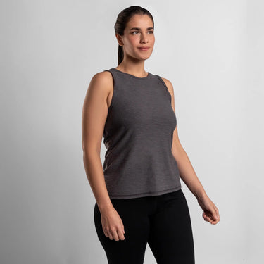 womens eco friendly running tank top ultralight color gray