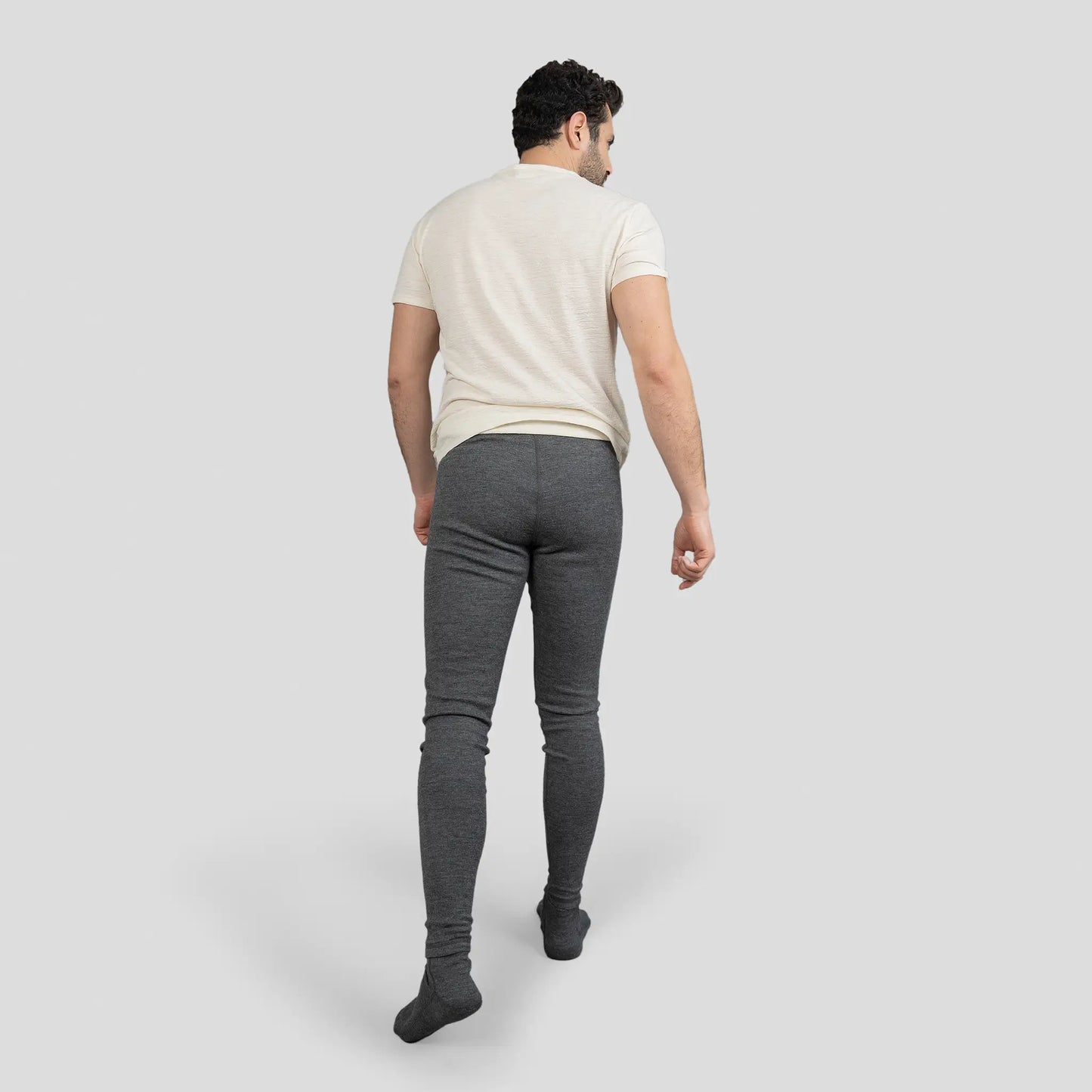 mens eco friendly leggings lightweight color gray