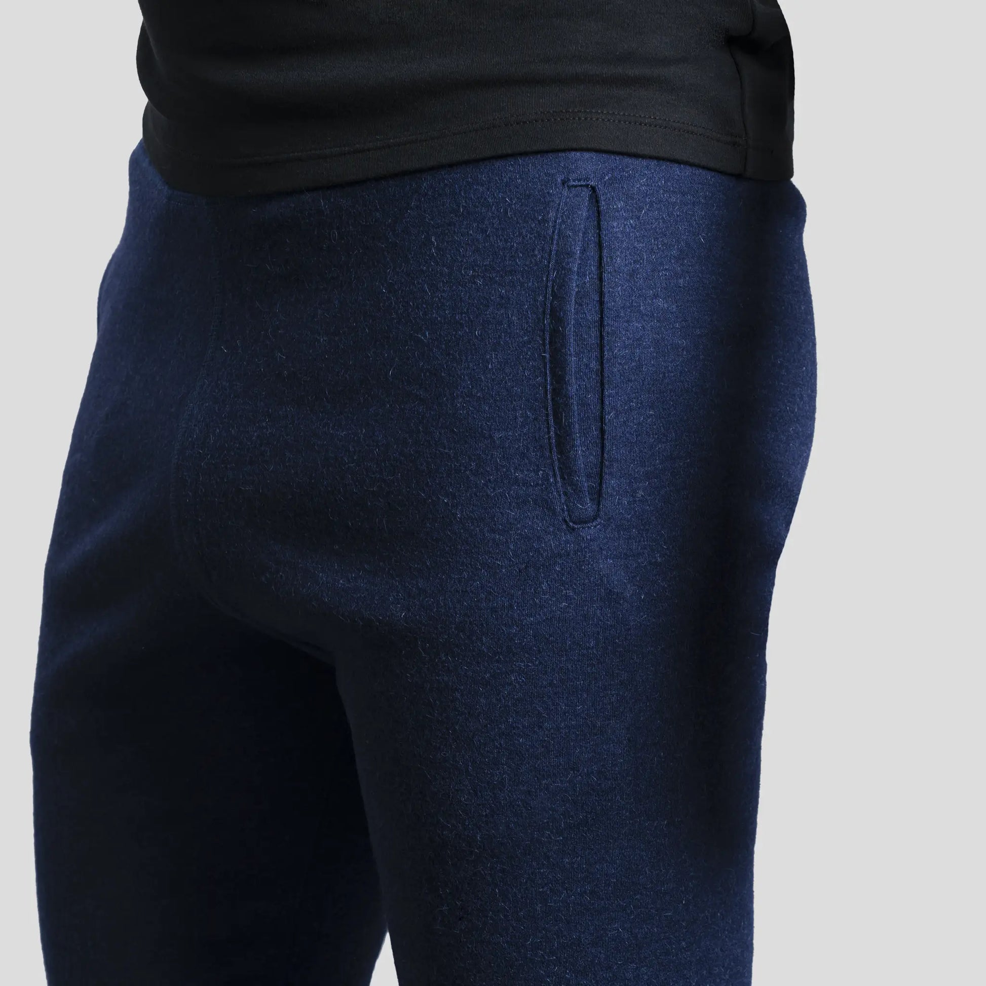 mens eco friendly sweatpants midweight color navy blue