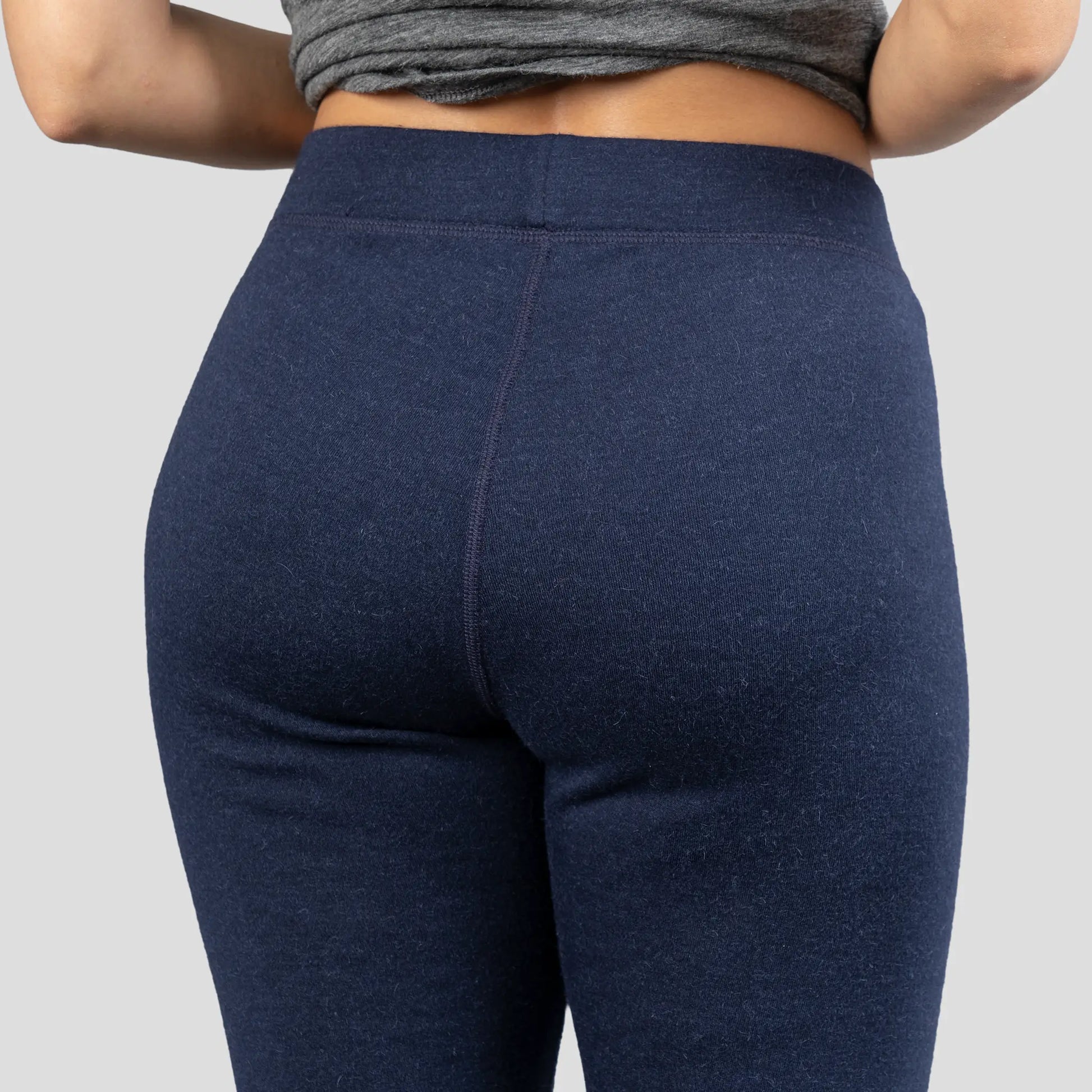 womens ultimate outdoor wool leggings midweight color navy blue