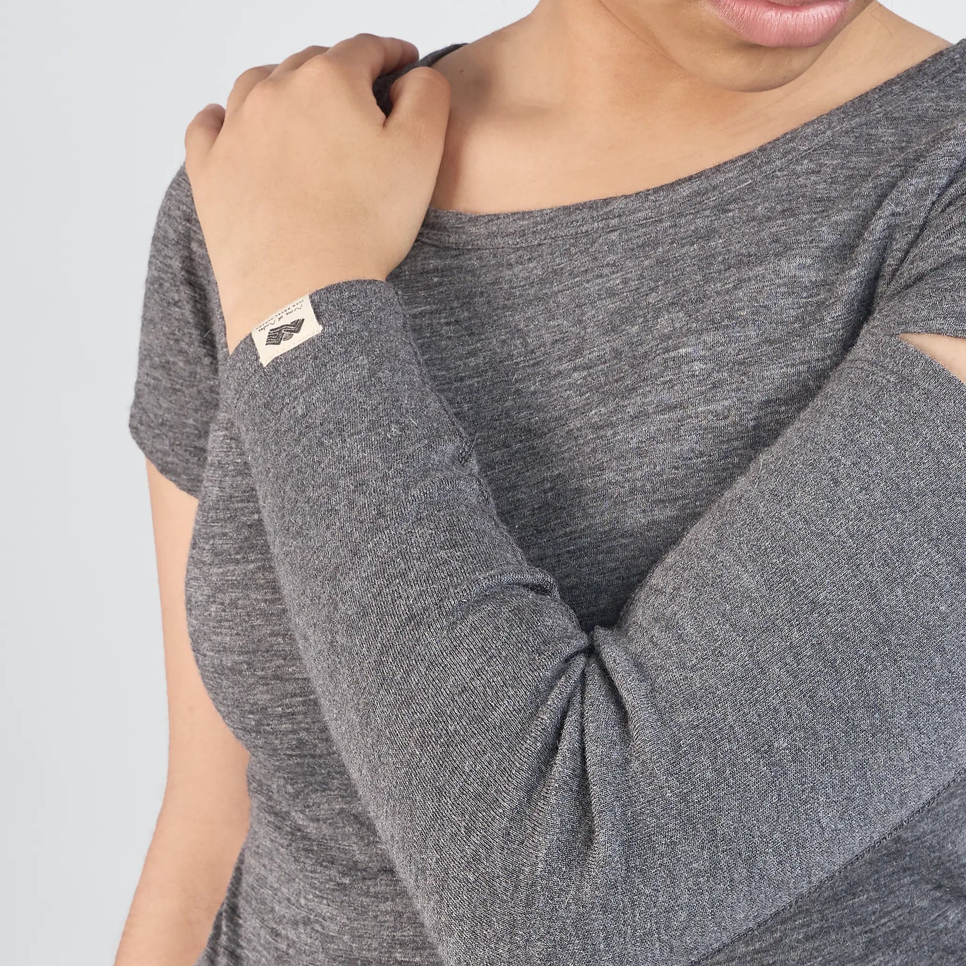 womens uv resistance sleeve color gray