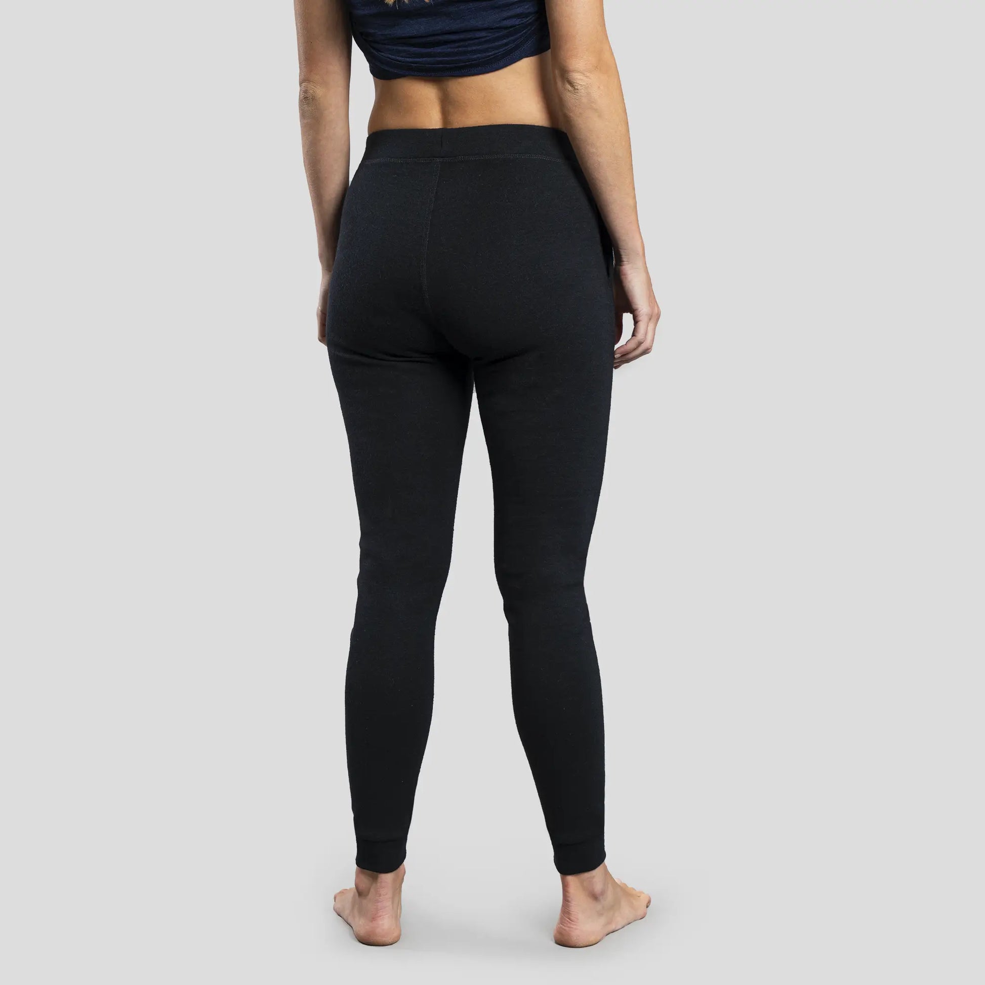 womens versatile design sweatpants midweight color black